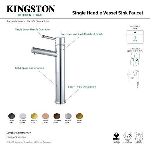 Polished Chrome Single-Handle Vessel Faucet U446