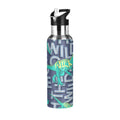 Stainless Steel Insulated Water Bottle with Straw Lid X964