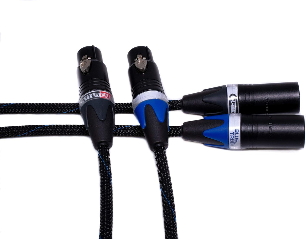 Balanced XLR Cables - Stereo Pair (2 Cables) - Silver/Copper Hybrid - 1.5 Feet R66694