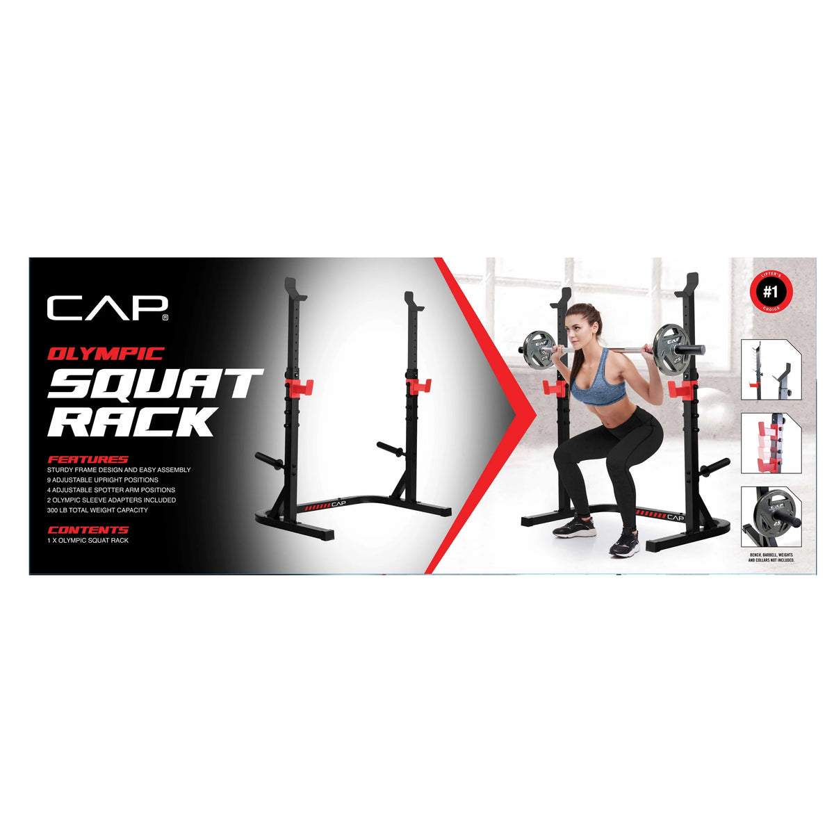 Adjustable Olympic Squat Rack V667
