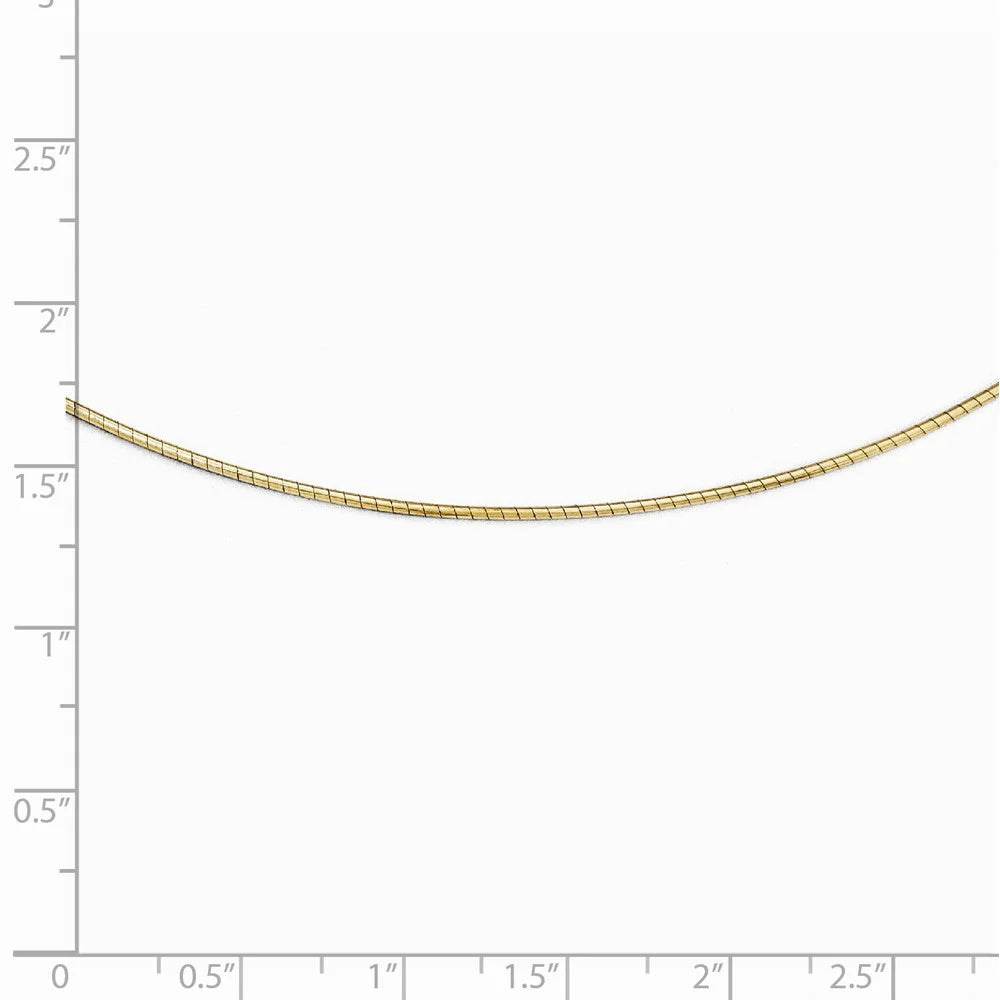 14kt Yellow Gold Omega Necklace H33318