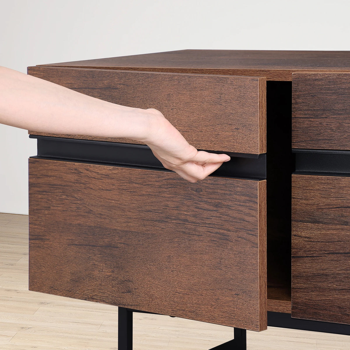 Brown TV Stand with Drawers M2838