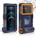 Waterproof Protective Case for Phones Up to 6.9 Inch with Lanyard D8064