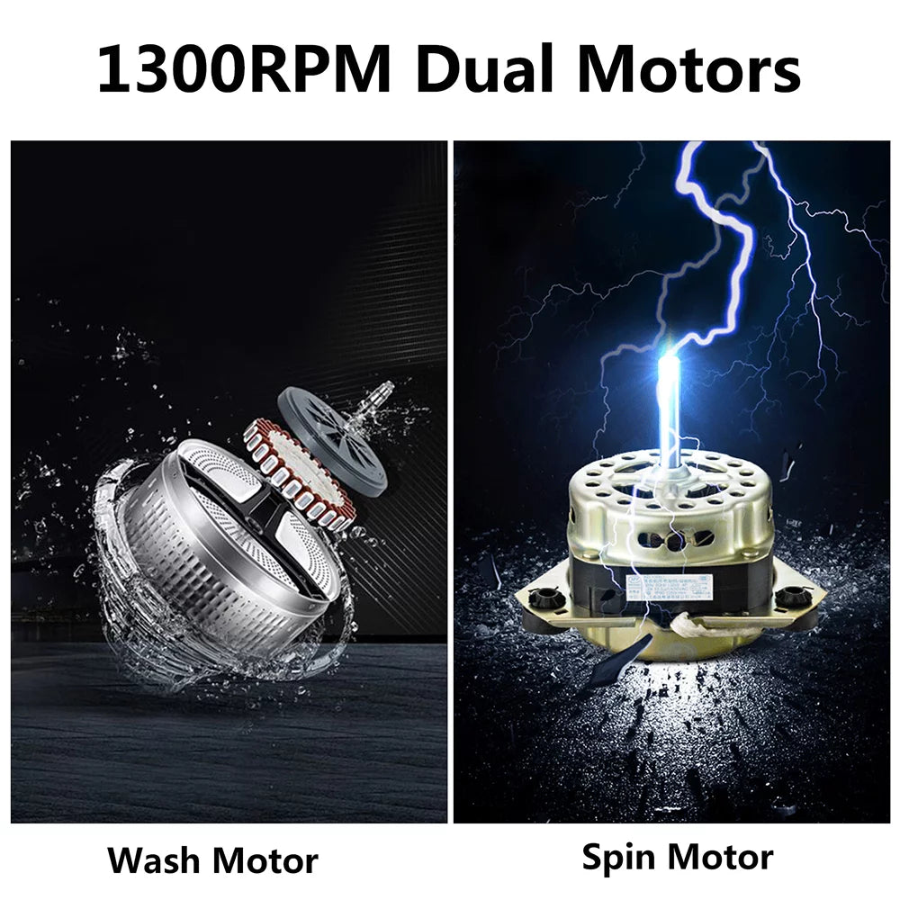 14.3 lbs Twin Tub Washer and Dryer E39302