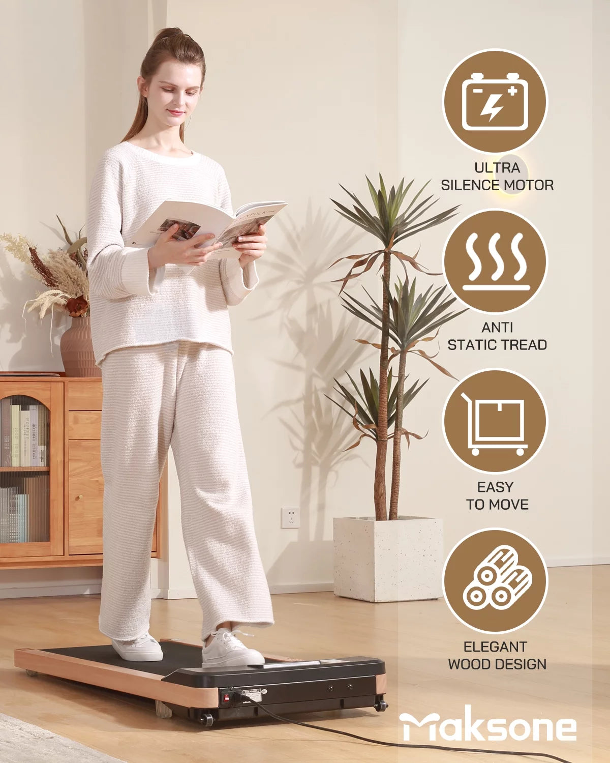 2.25HP Under Desk Treadmill with Remote Control N8127
