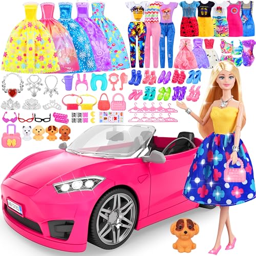91 Pcs Doll Convertible Car Set X830
