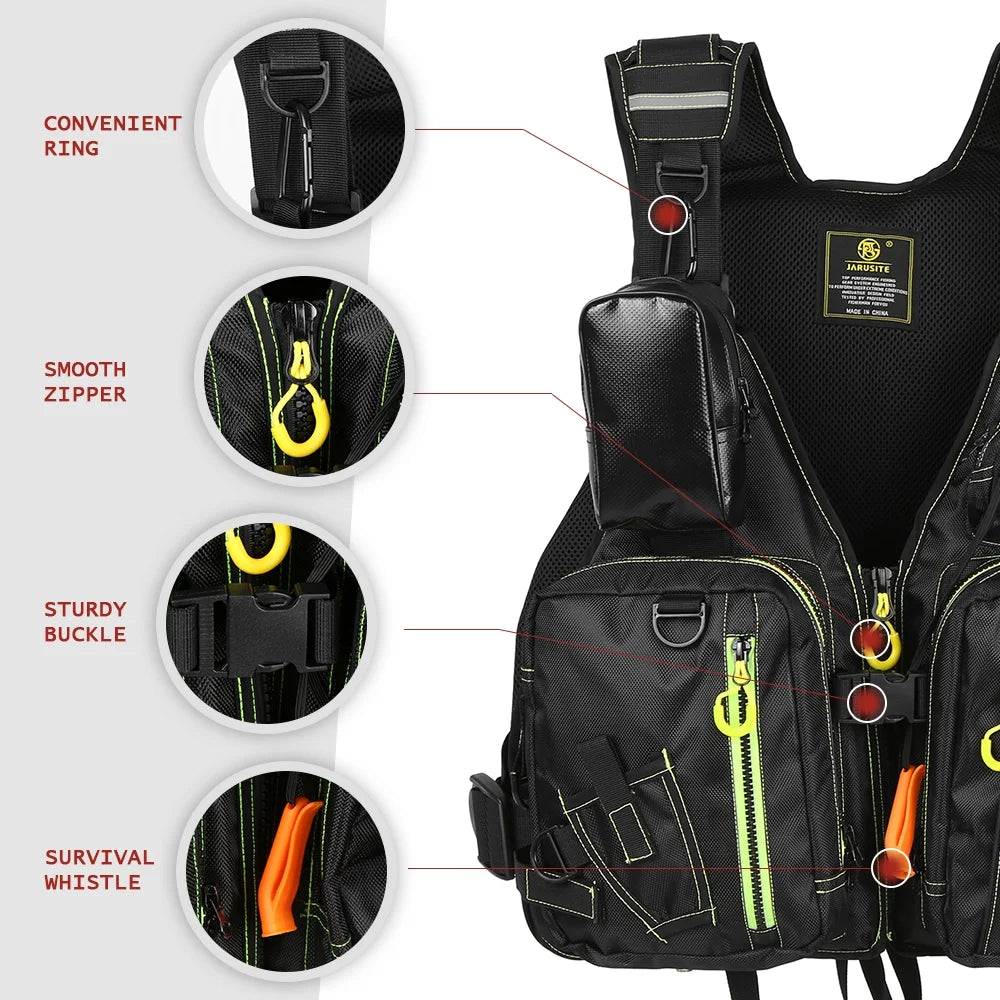Fishing Floatation Vest with Multiple Pockets P918