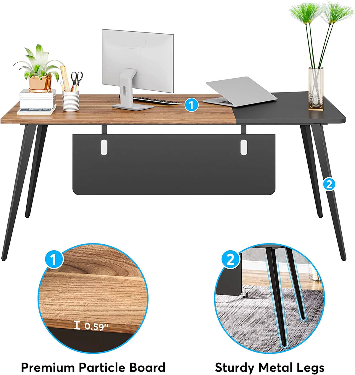 70 Inch Large Computer Desk B81821