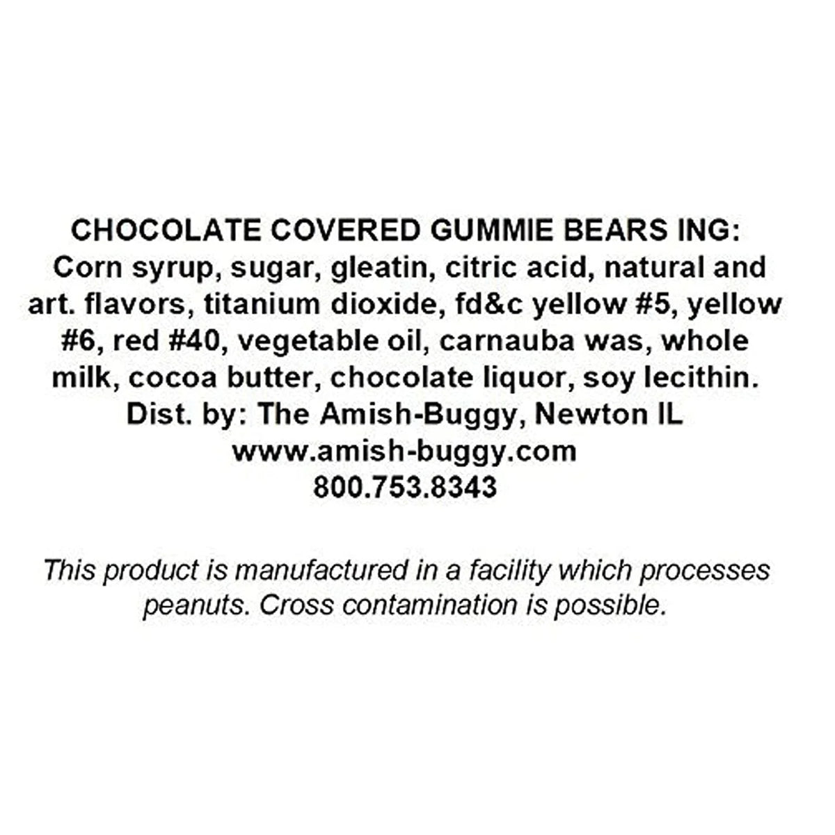 Milk Chocolate Covered Gummi Bears 2.5 Pound Z85577