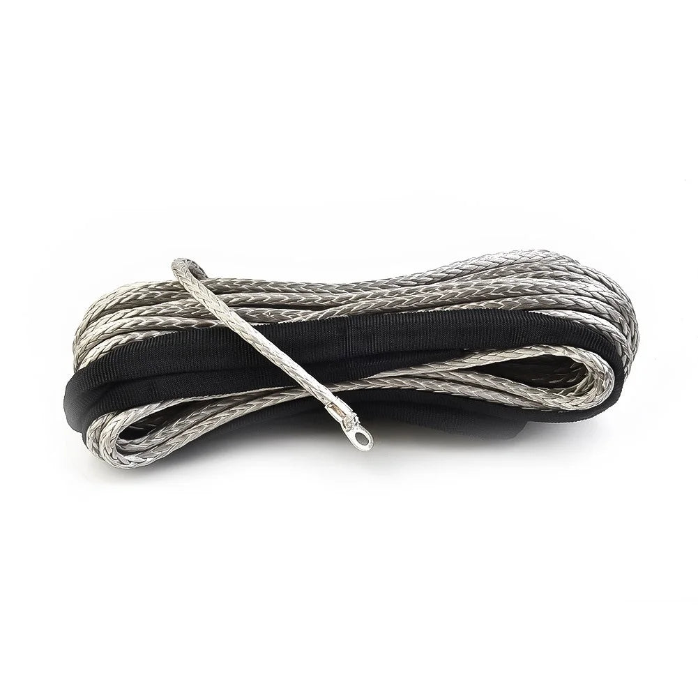 Gray Synthetic Winch Line Rope with Sheath M687426