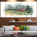 Green 6 Piece Canvas Print Set A11914