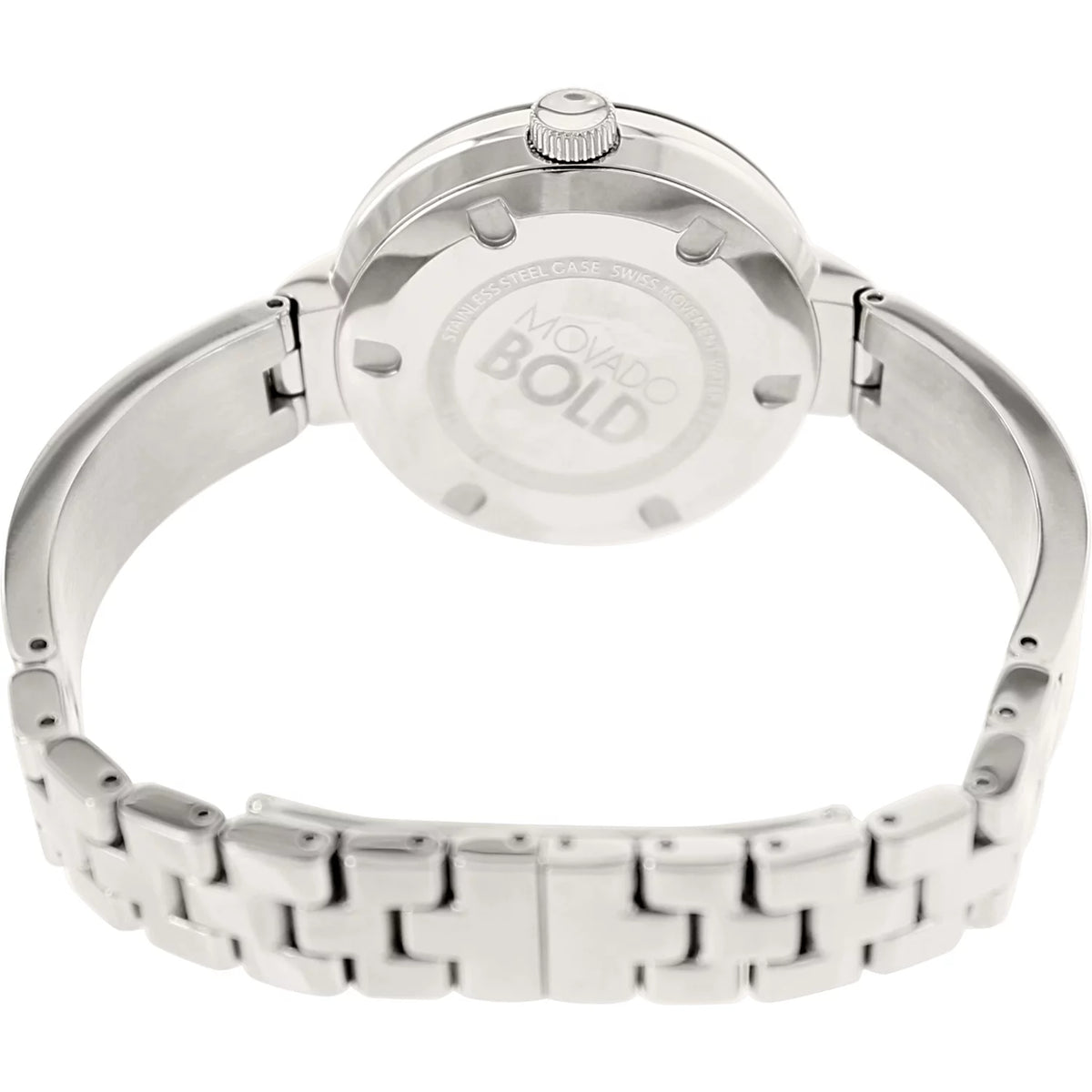 Silver Stainless-Steel Swiss Quartz Watch D416333