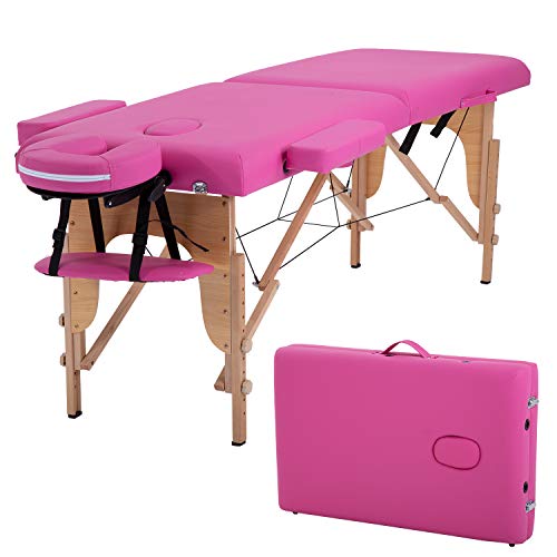 Portable Massage Table 24 inche Wide 2 Folding Heigh Adjustable Spa Table G876