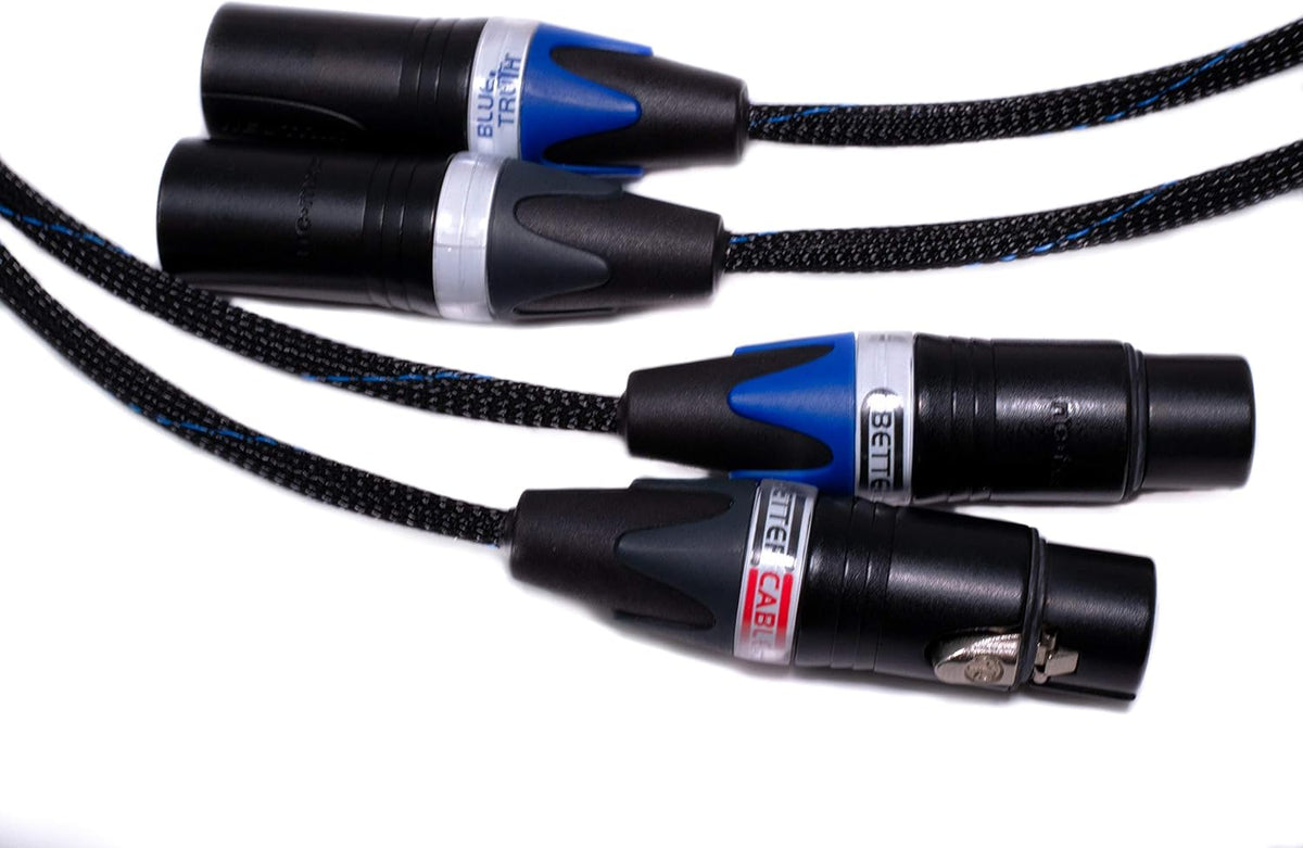 Balanced XLR Cables - Stereo Pair (2 Cables) - Silver/Copper Hybrid - 1.5 Feet R66694