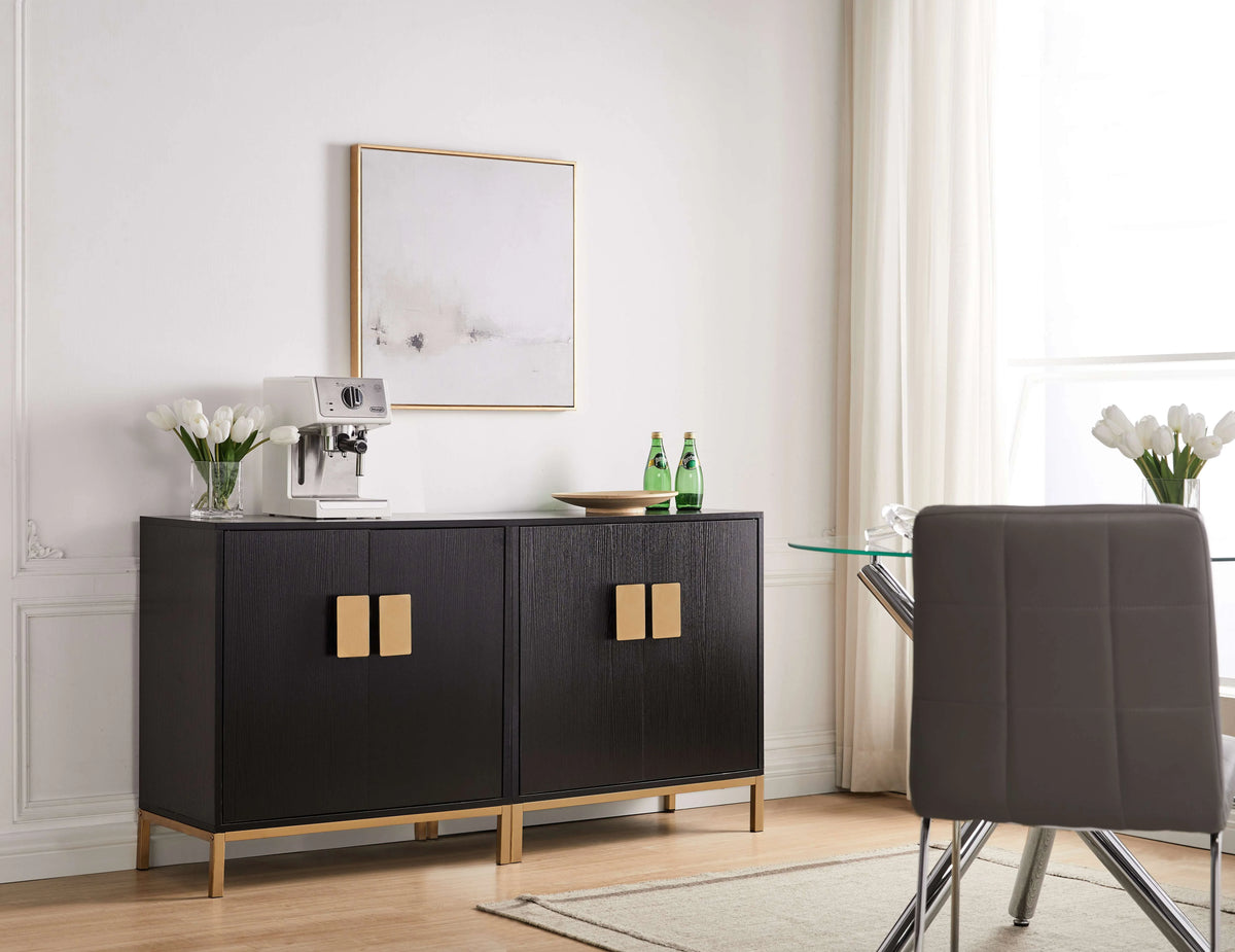 2 Door Modern Wood Accent Cabinet T397