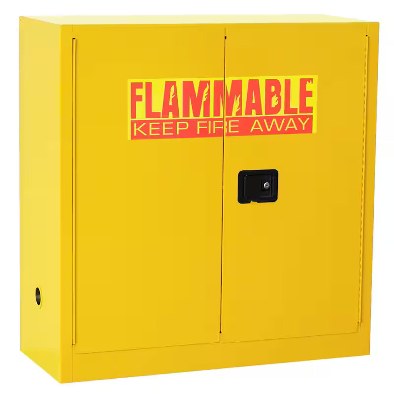 Steel Freestanding Garage Cabinet in Safety Yellow B9813