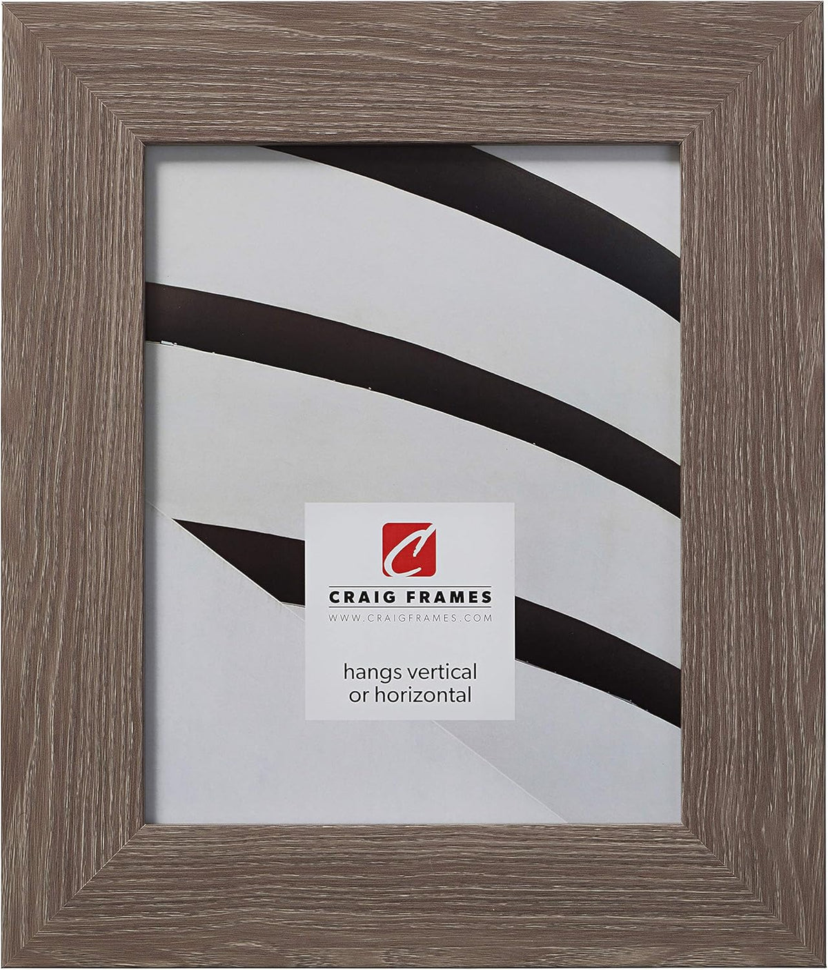 Faux Barnwood Picture Frame, Brown Oak, 16 x 24 Inch T87356