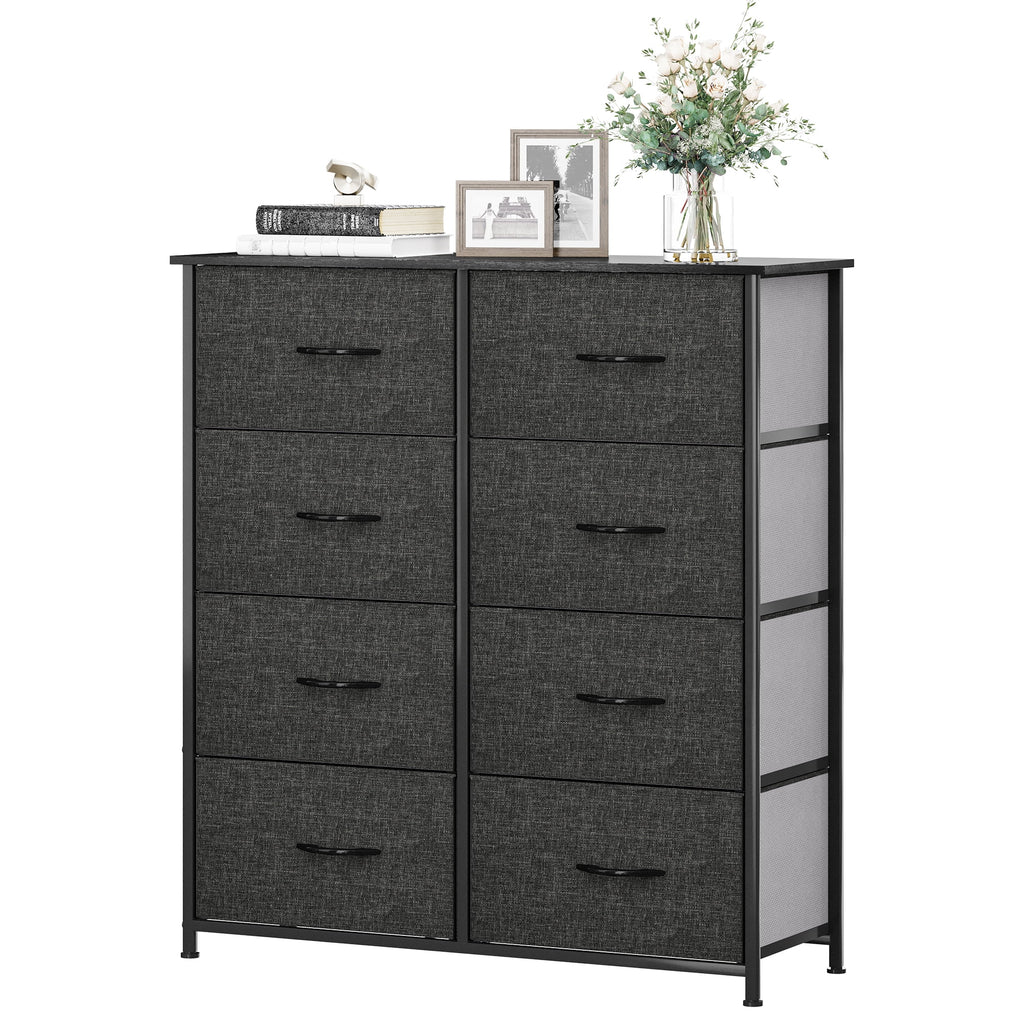 Light Gray 8 Drawer Storage Dresser R9517