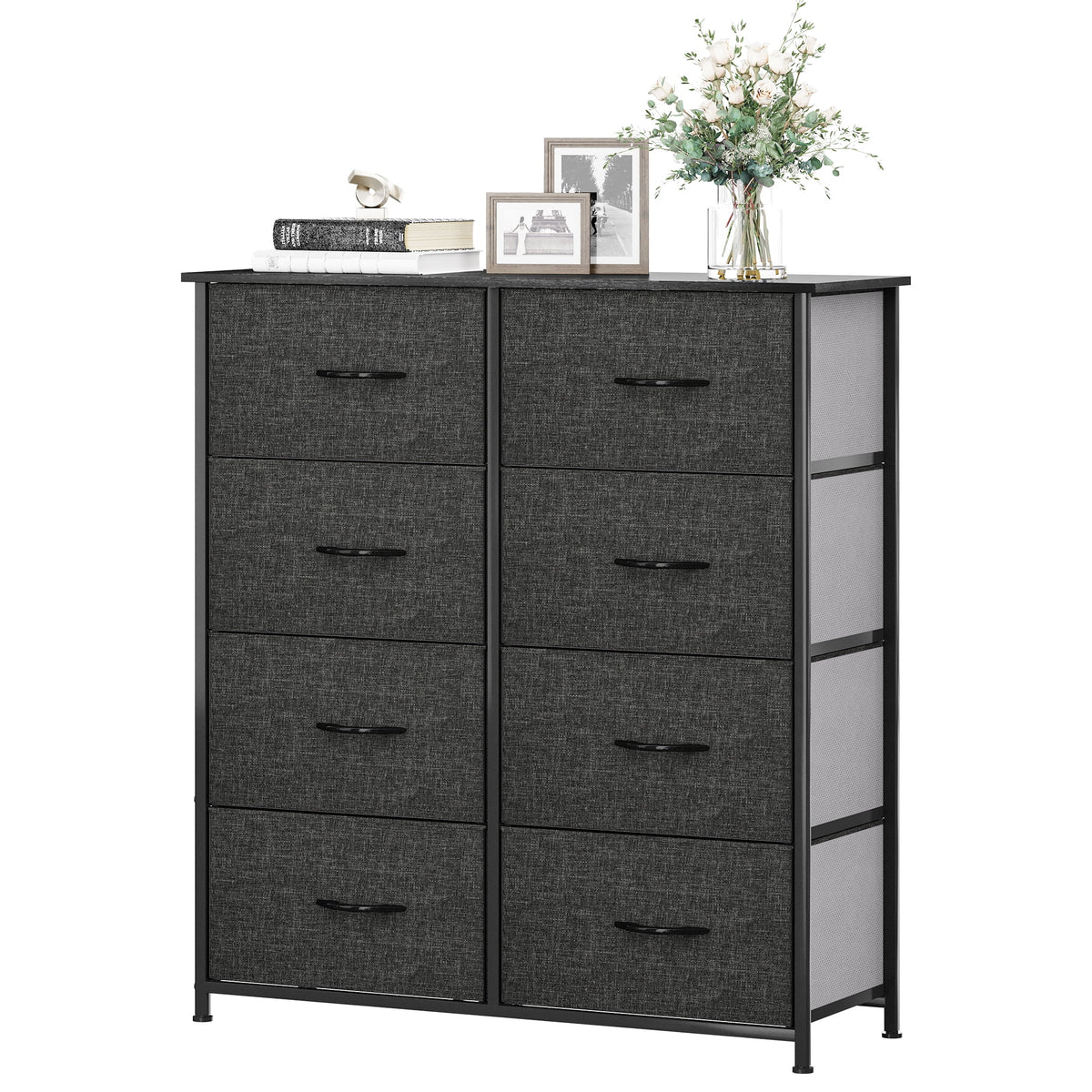 Light Gray 8 Drawer Storage Dresser R9517