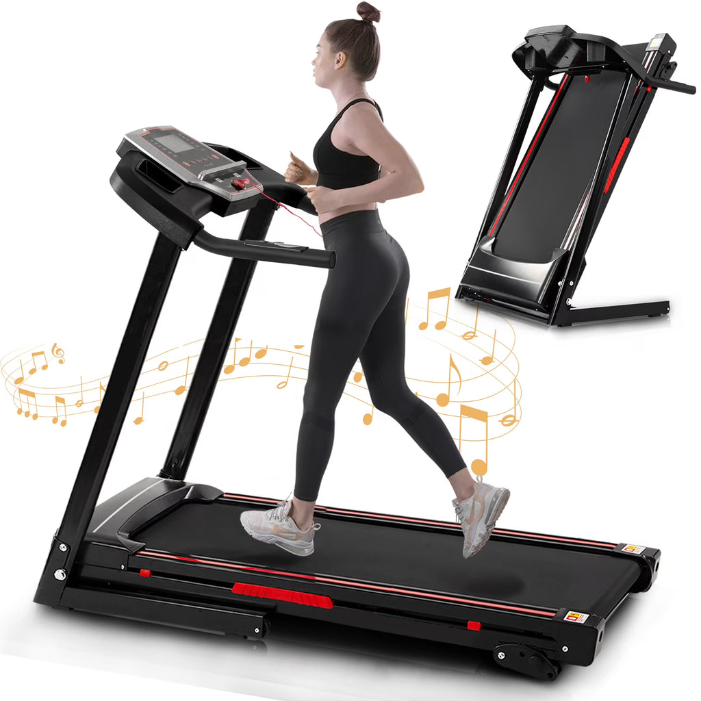 Folding Treadmill Electric 3.5 HP Running Machine with Incline L48784