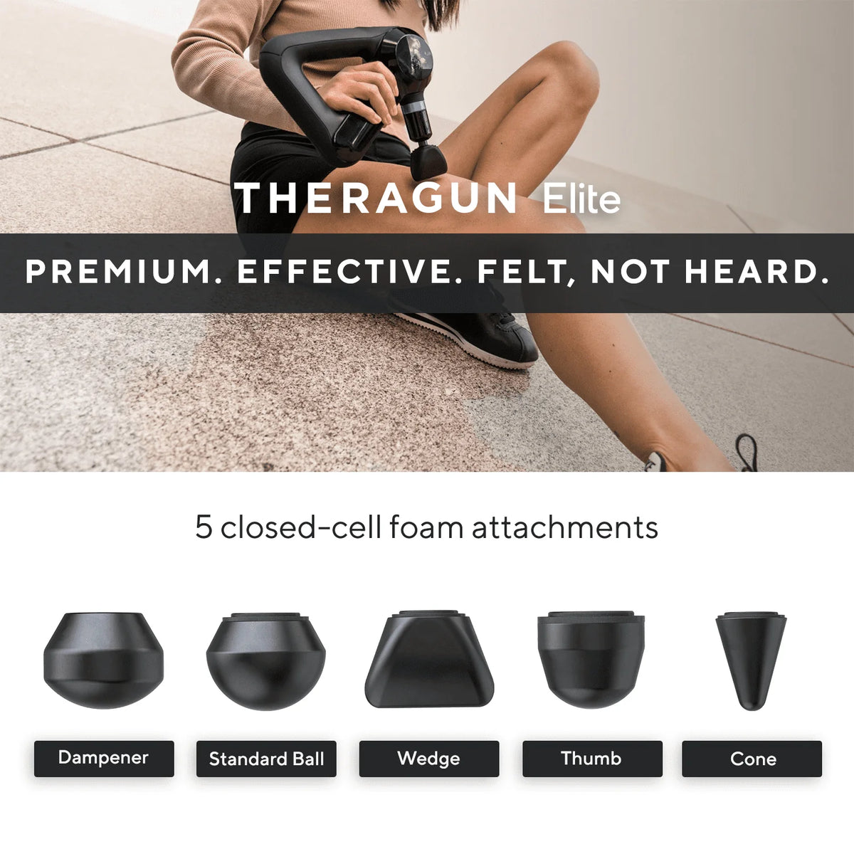 Black Handheld Percussive Massage Gun N88389