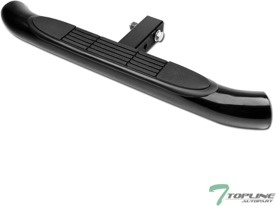 Black Trailer Tow Hitch Step Bar Bumper Guard Pack of 2 I526