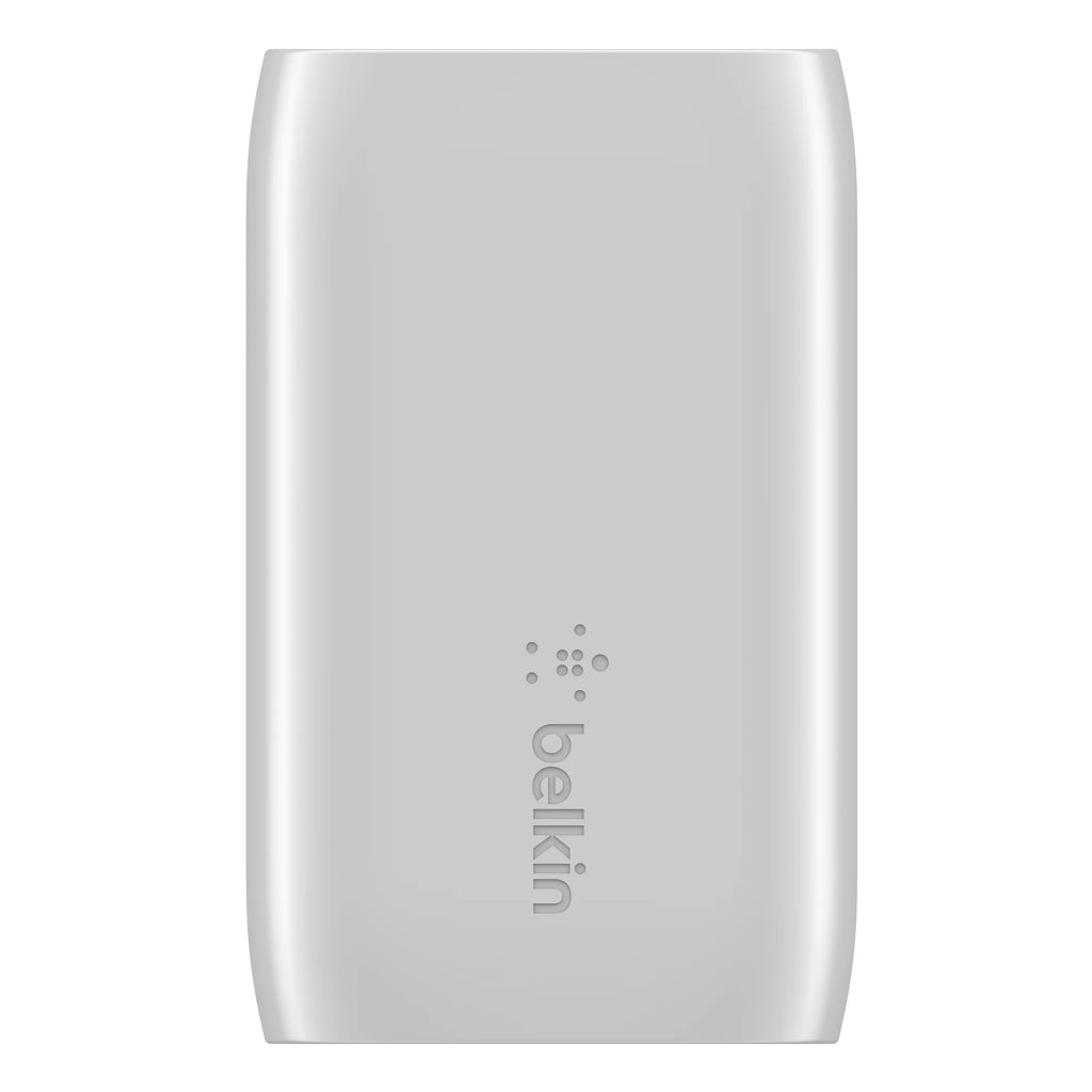 37W Dual Wall Charger USB-C to Lightning Cable Silver M184114