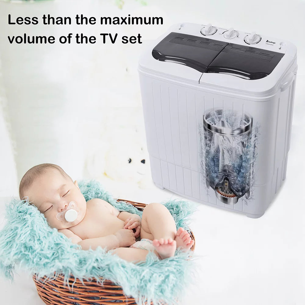 14.3 lbs Twin Tub Washer and Dryer E39302
