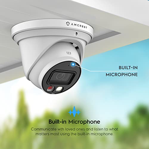 4K PoE Security Outdoor Turret Camera with Built-in Microphone N72446