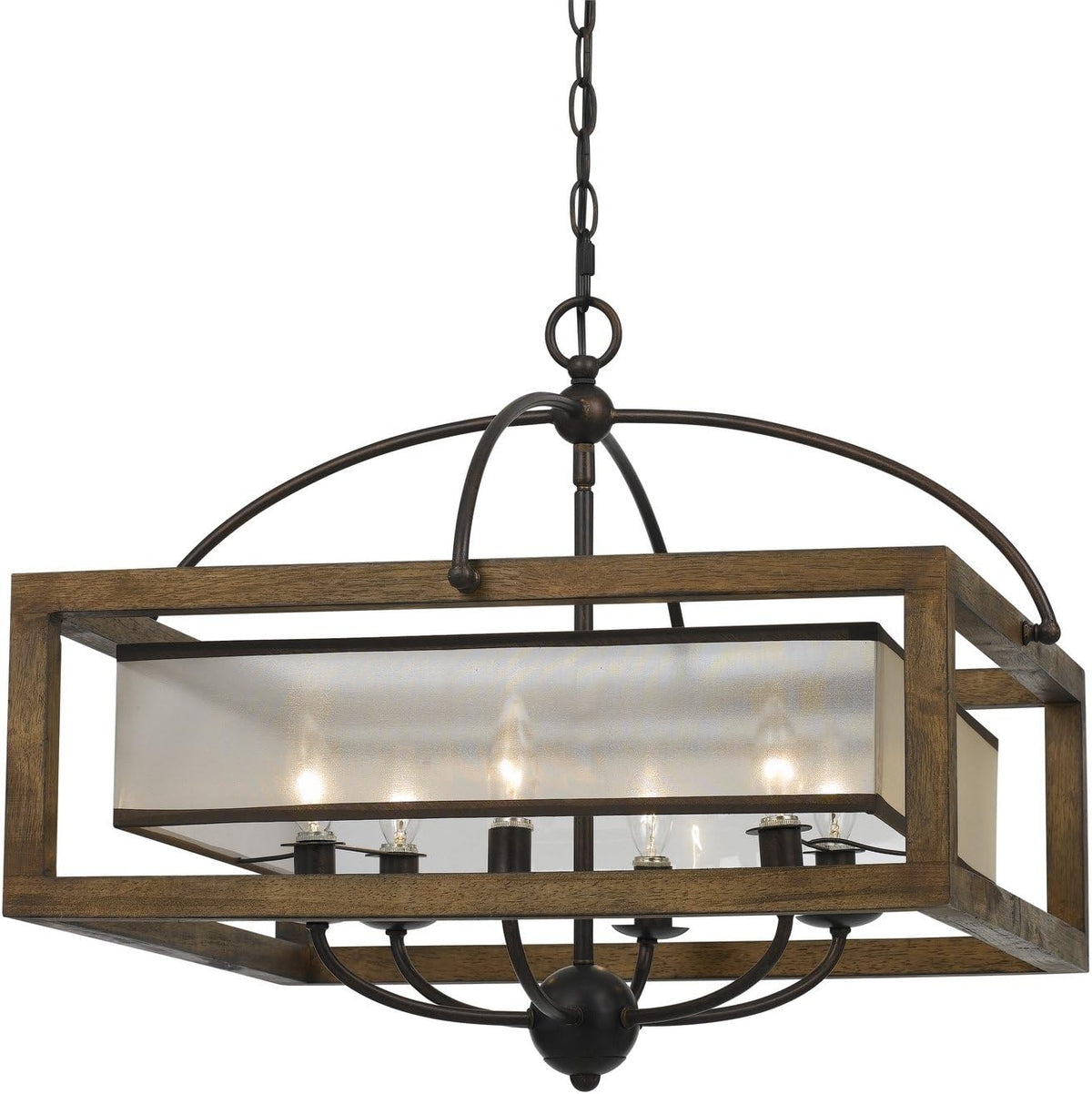Dark Bronze Four Light Chandelier C90007