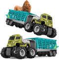 Friction Powered Toy Cars Animal Transporter with Lion Figurine E669