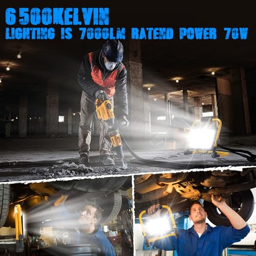 21,000 Lumen 2 Adjustable LED Work Light Heads Collapsible Tripod 6,500 Kelvin E668013