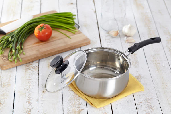 Stainless-Steel Sauce Pan with Glass Lid 16cm A102