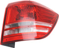 Tail Light Assembly Halogen with Turn Signal Light Bulb Passenger Side I6844