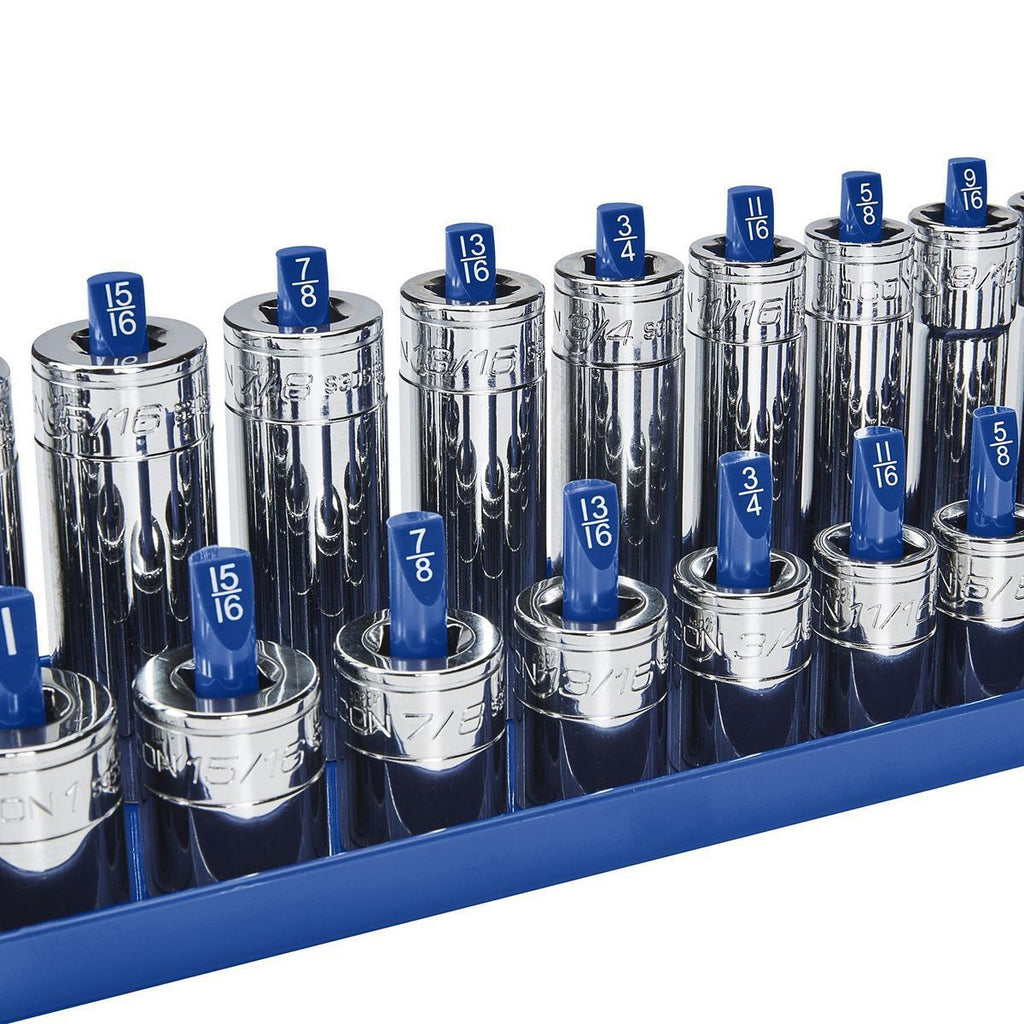 3 Piece Blue SAE Socket Tray L10824