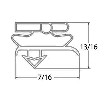 Door Gasket, 26-3/4 in. x 54-1/4 in. E562207