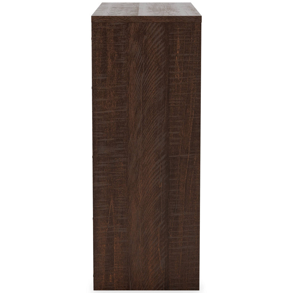 Small Bookcase with 1 Adjustable Shelf, Dark Brown U656