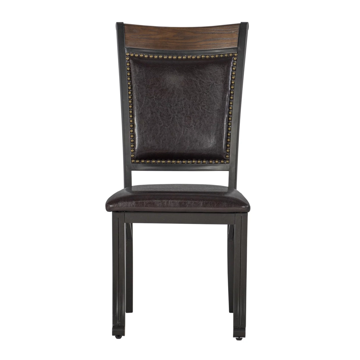 Set of 2 Faux Leather Dining Chairs C5710
