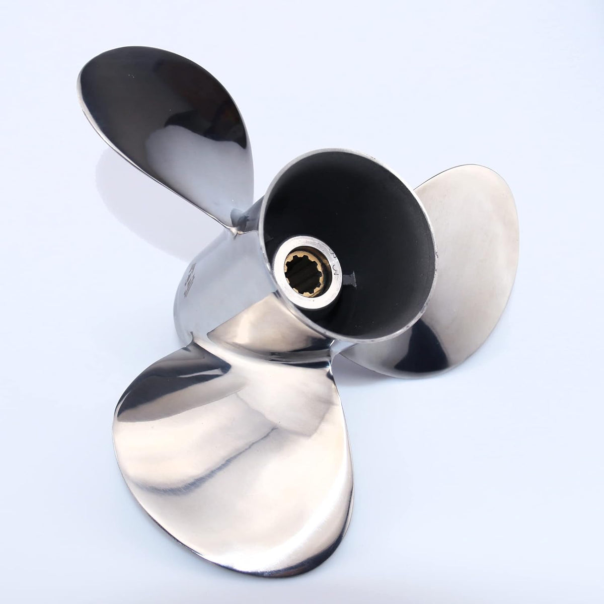 Stainless Steel Propeller for 25-30HP, 10 Spline Tooth, RH (9 7/8x10 1/2) D574355