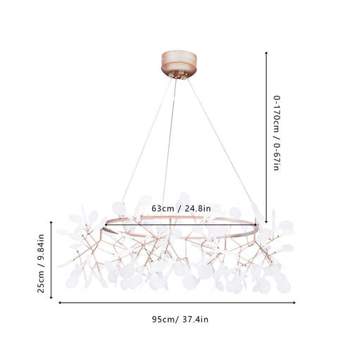 135 Heads Acrylic LED Chandelier Pendant Light E825