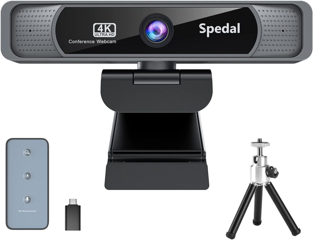 4K Webcam with Dual Microphones, 120° Wide Angle Zoomable Web Camera G52407