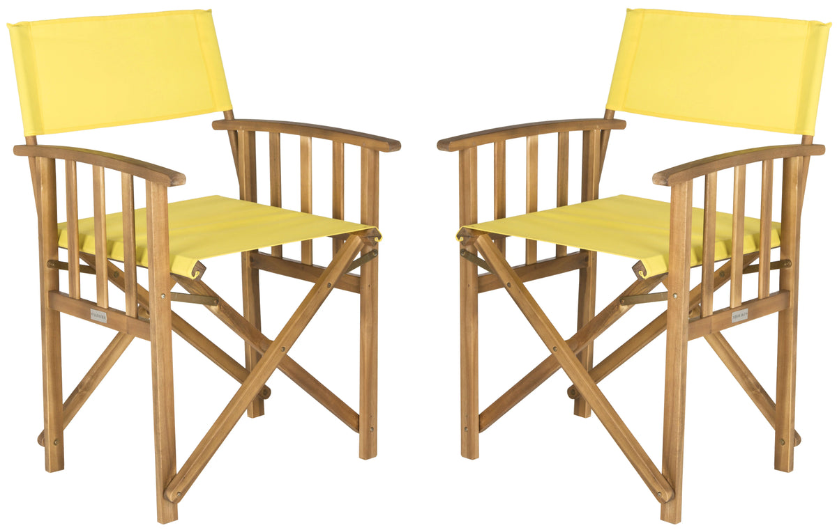Set of 2 Natural Yellow Outdoor Chair G26881
