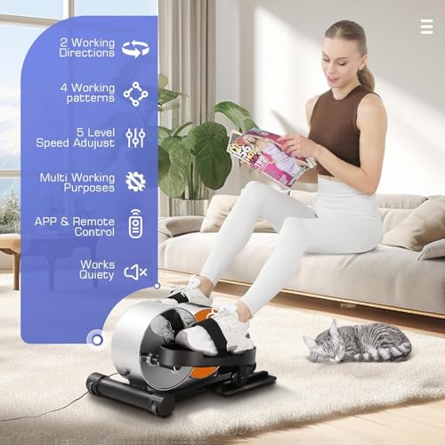 Under Desk Elliptical Machine Portable Mini Leg Exerciser E7656
