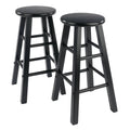 Black Counter Stools 2-pc Set U1843