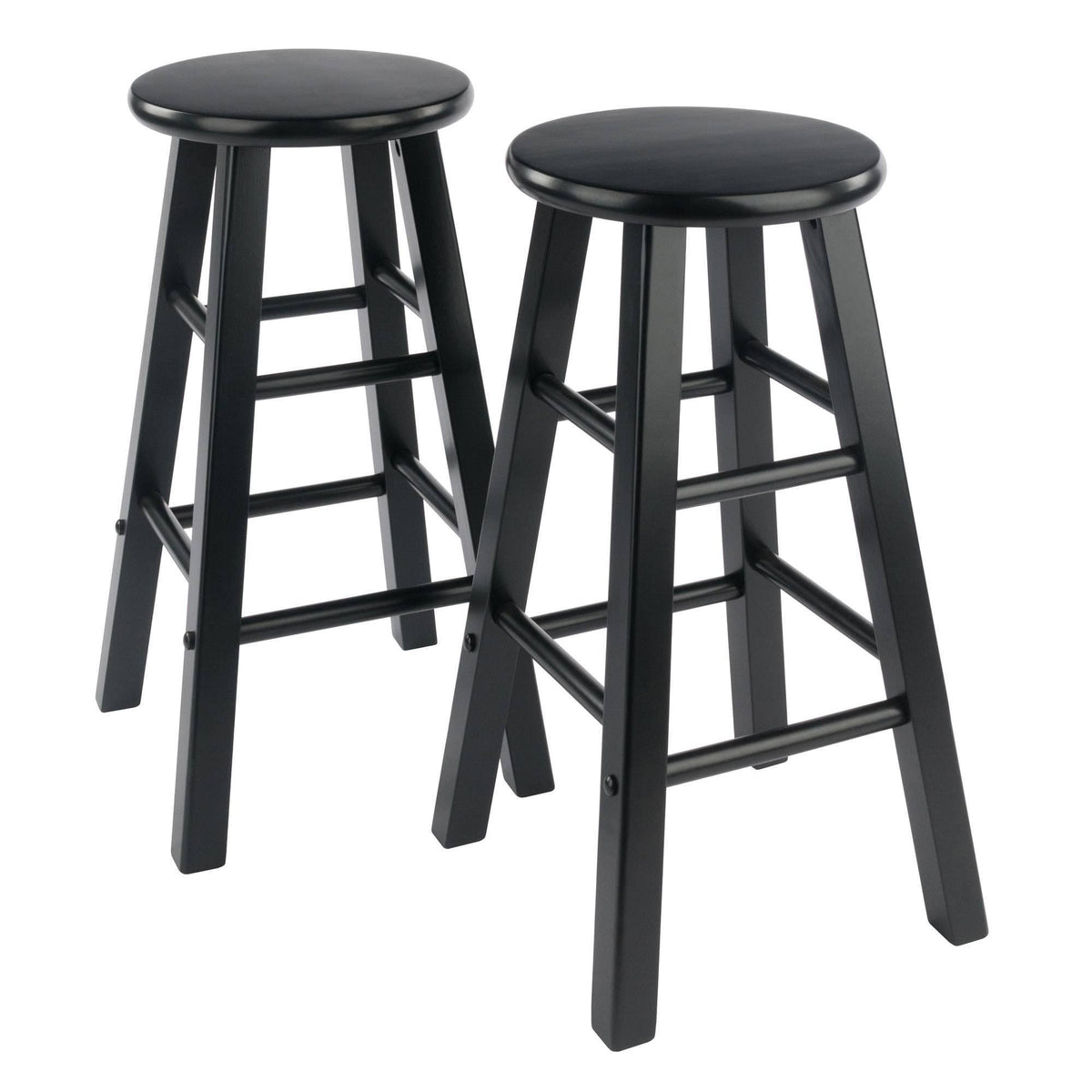 Black Counter Stools 2-pc Set U1843
