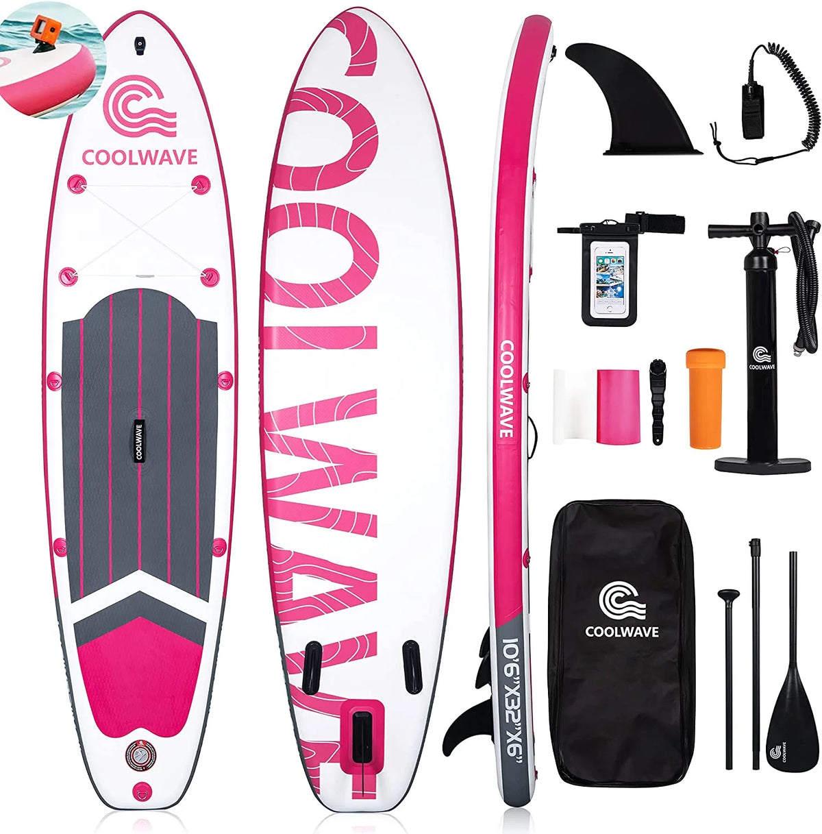 Pink Inflatable Paddle Board B951506