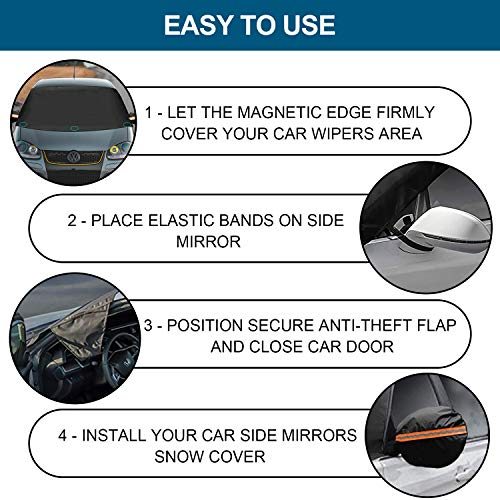 Magnetic Windshield Snow Ice Cover Q84937