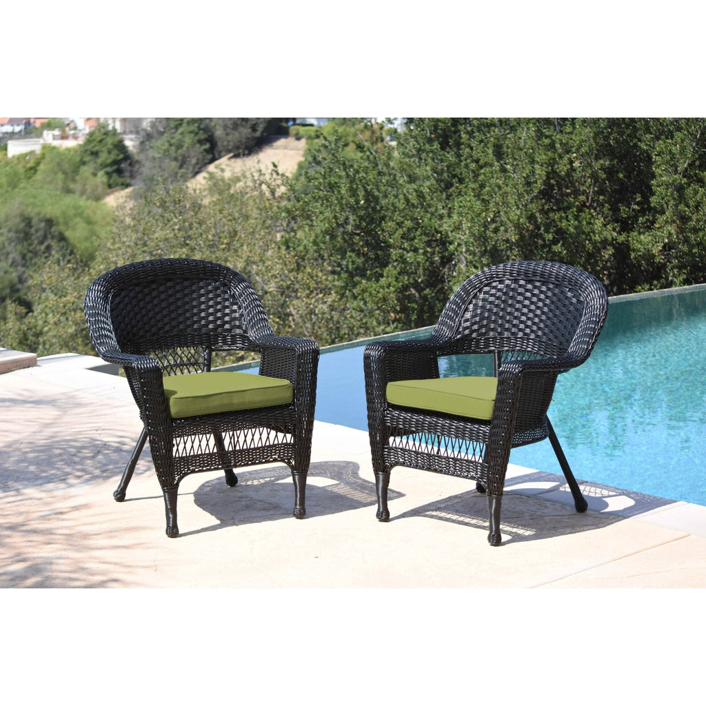 Black Wicker Chair (Set of 2) F765472