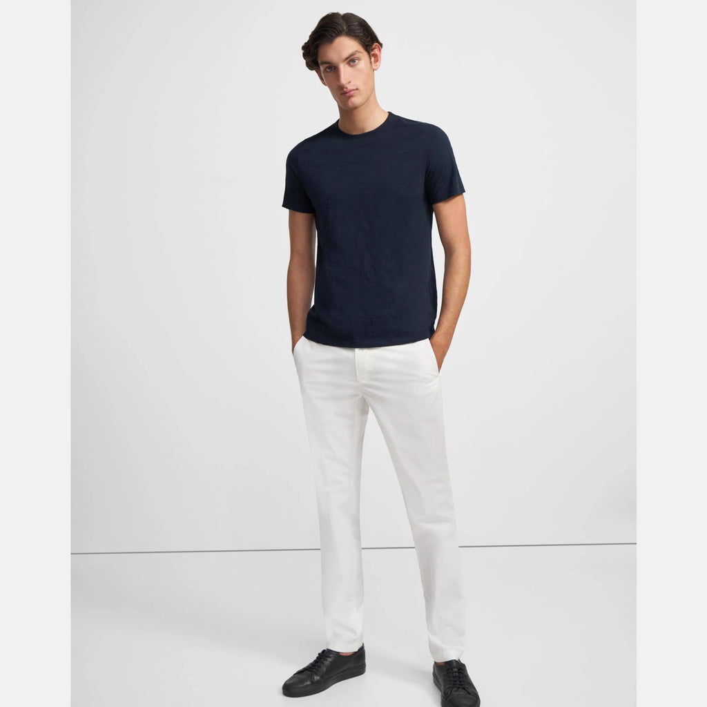 White Organic Cotton Pants F5248