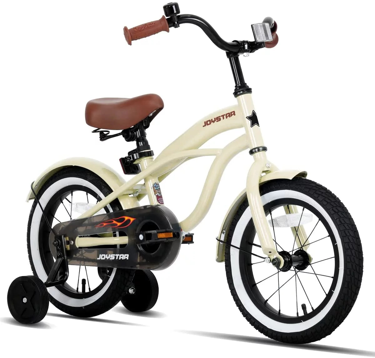 12 14 16 Kids Cruiser Bike with Training Wheels, Green Z461